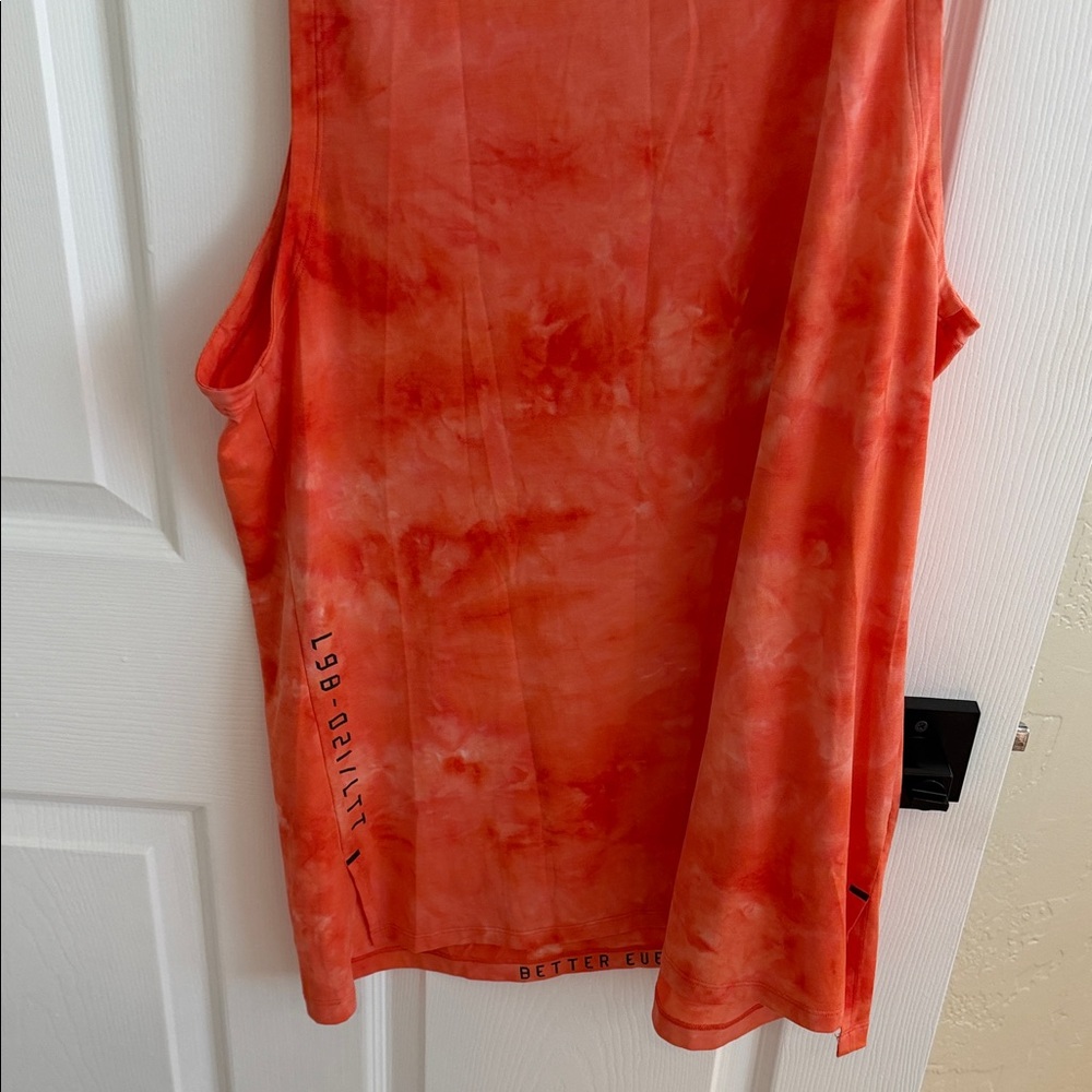 Orange Tie-Dye Mens Tank Top